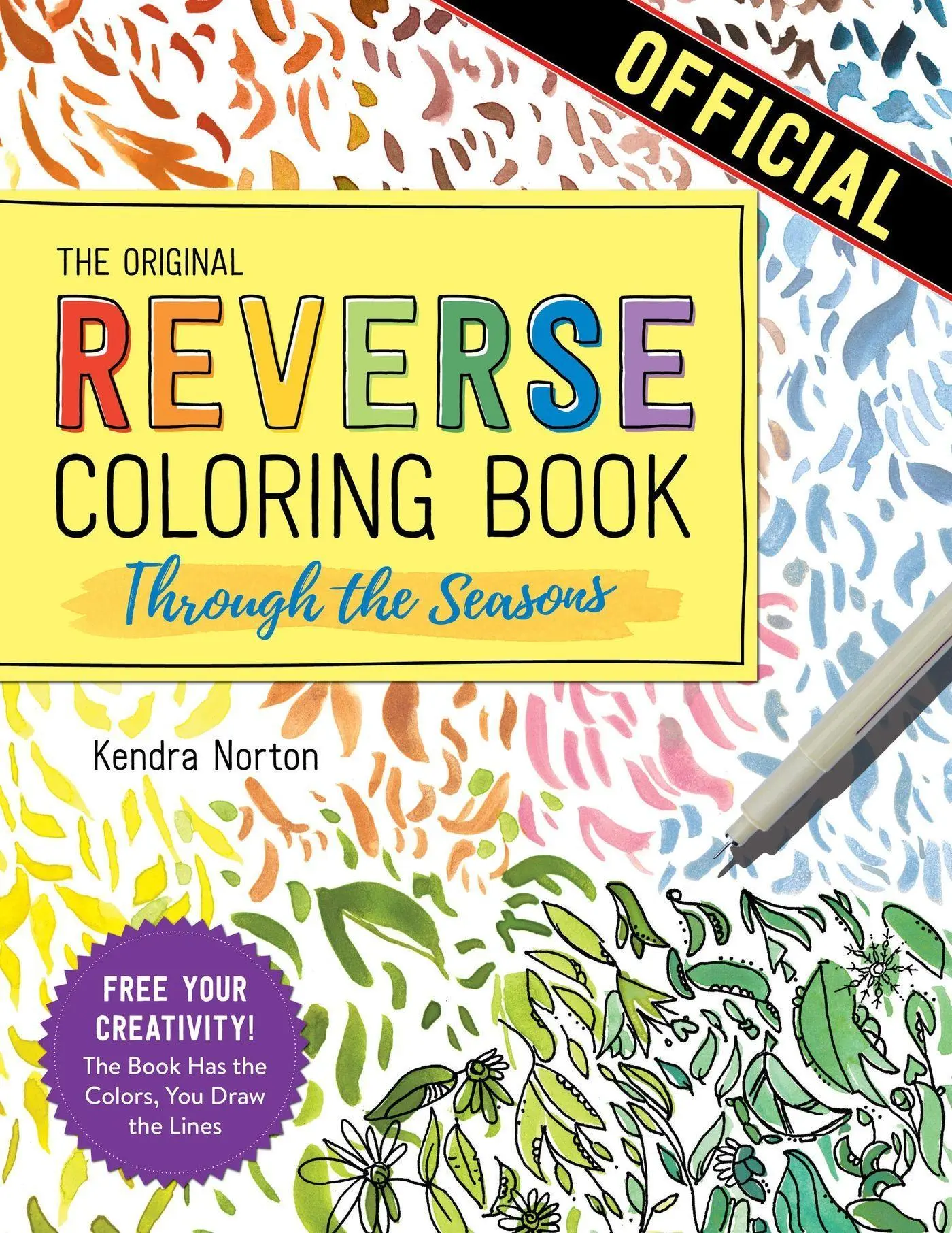 Cover: 9781523515288 | The Reverse Coloring Book(TM): Through the Seasons | Kendra Norton