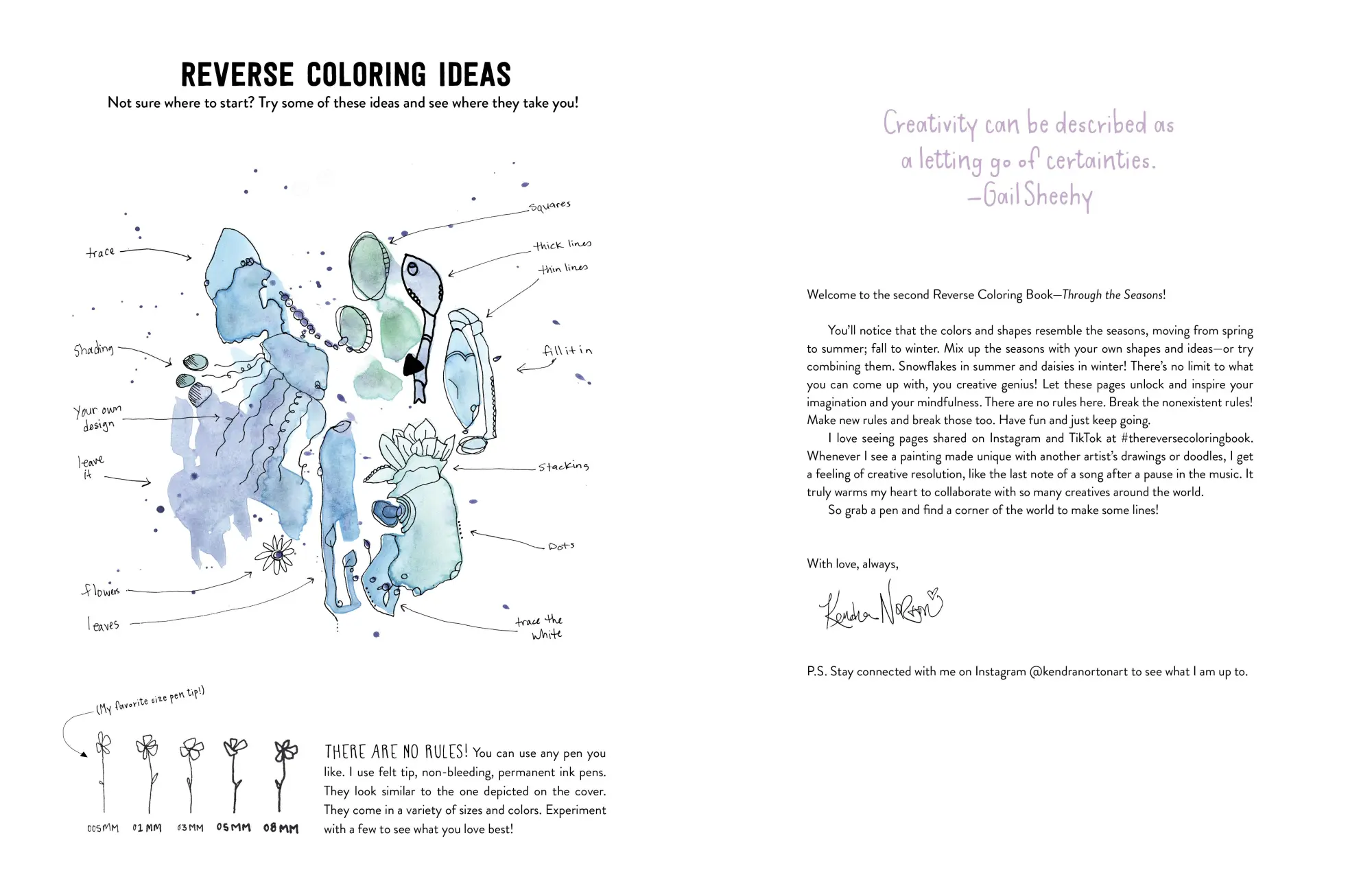 Bild: 9781523515288 | The Reverse Coloring Book(TM): Through the Seasons | Kendra Norton