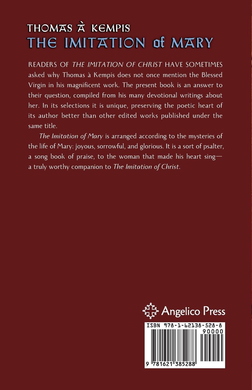 Rückseite: 9781621385288 | The Imitation of Mary | Thomas À Kempis | Taschenbuch | Englisch