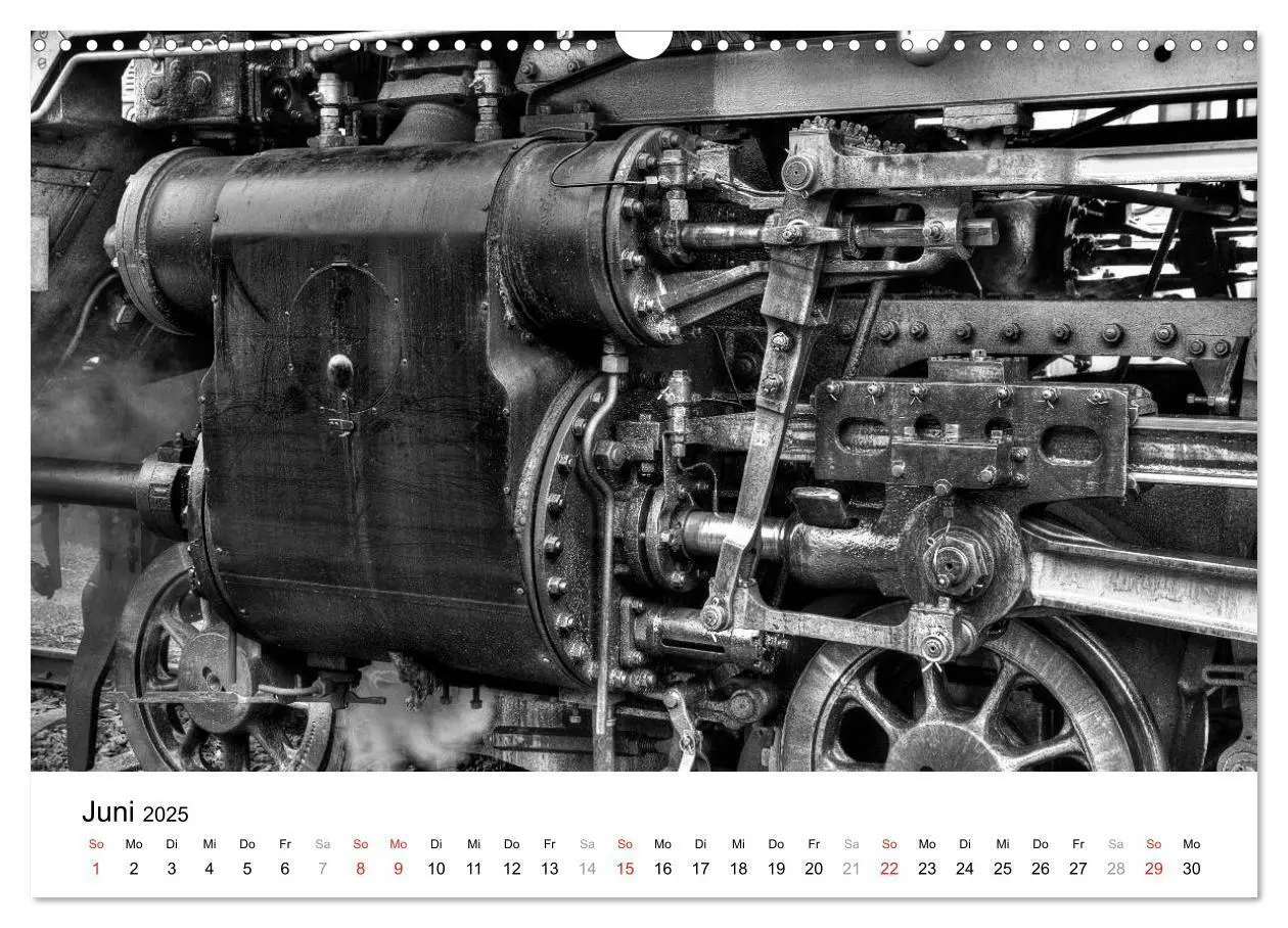 Bild: 9783435375288 | Unter Dampf - Eisenbahnromantik in schwarz-weiß (Wandkalender 2025...