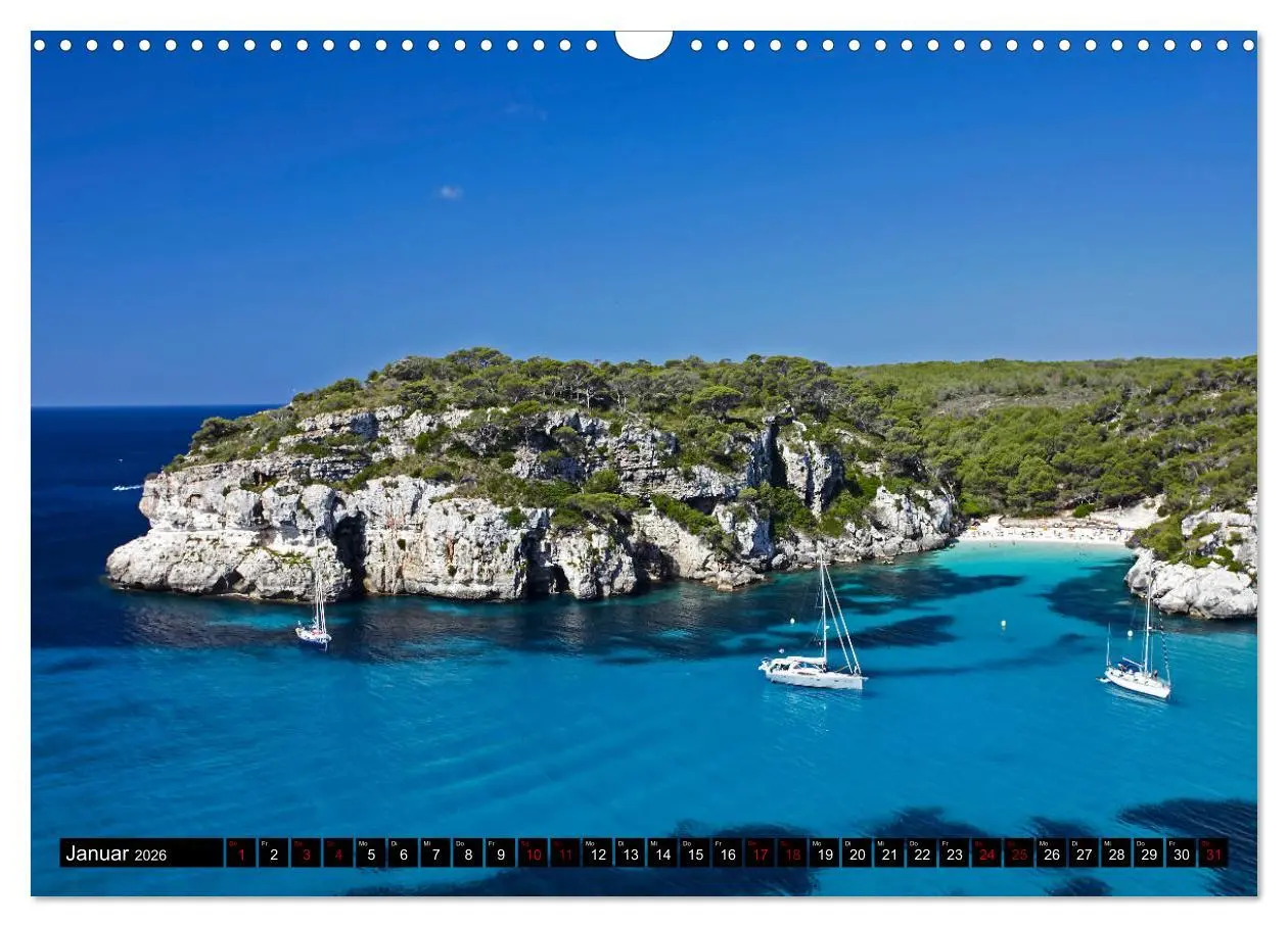Bild: 9783457845288 | MENORCA - Die sanfte Perle (Wandkalender 2026 DIN A3 quer),...
