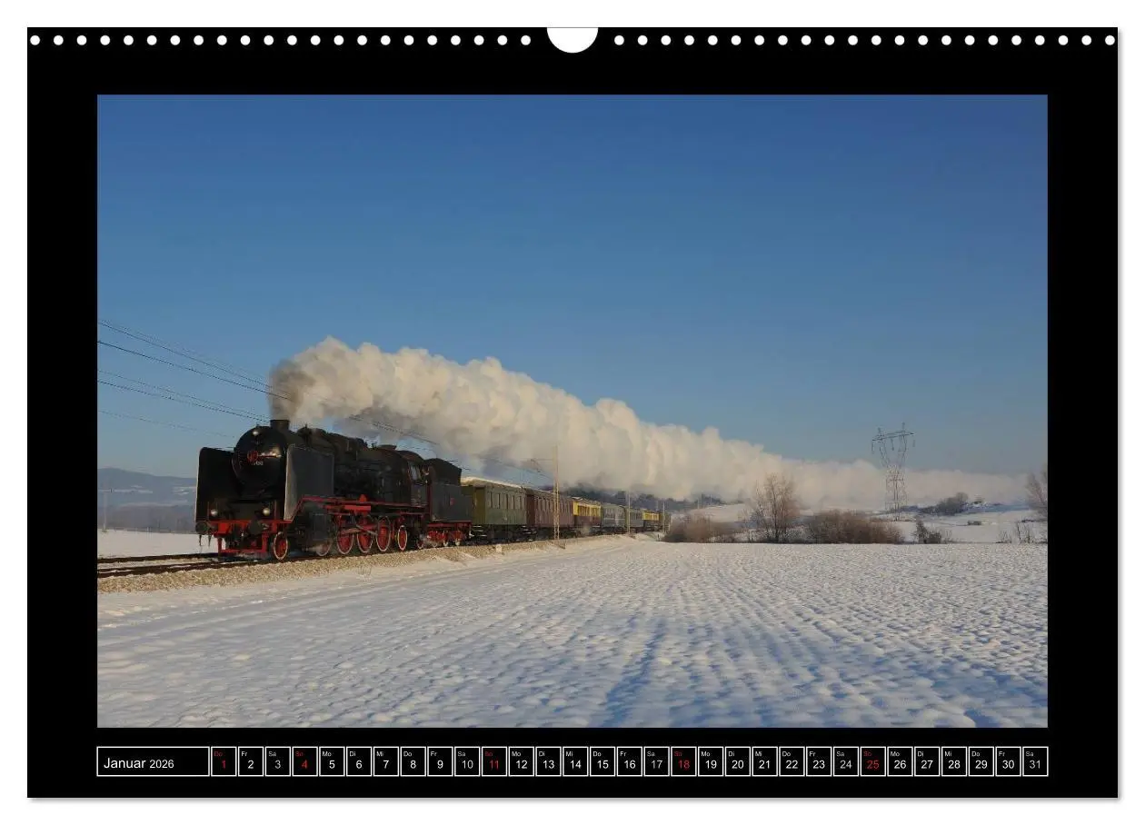Bild: 9783516175288 | Eisenbahndampfromantik (Wandkalender 2026 DIN A3 quer), CALVENDO...