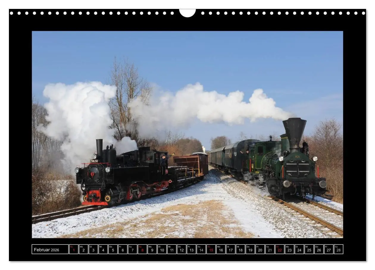 Bild: 9783516175288 | Eisenbahndampfromantik (Wandkalender 2026 DIN A3 quer), CALVENDO...