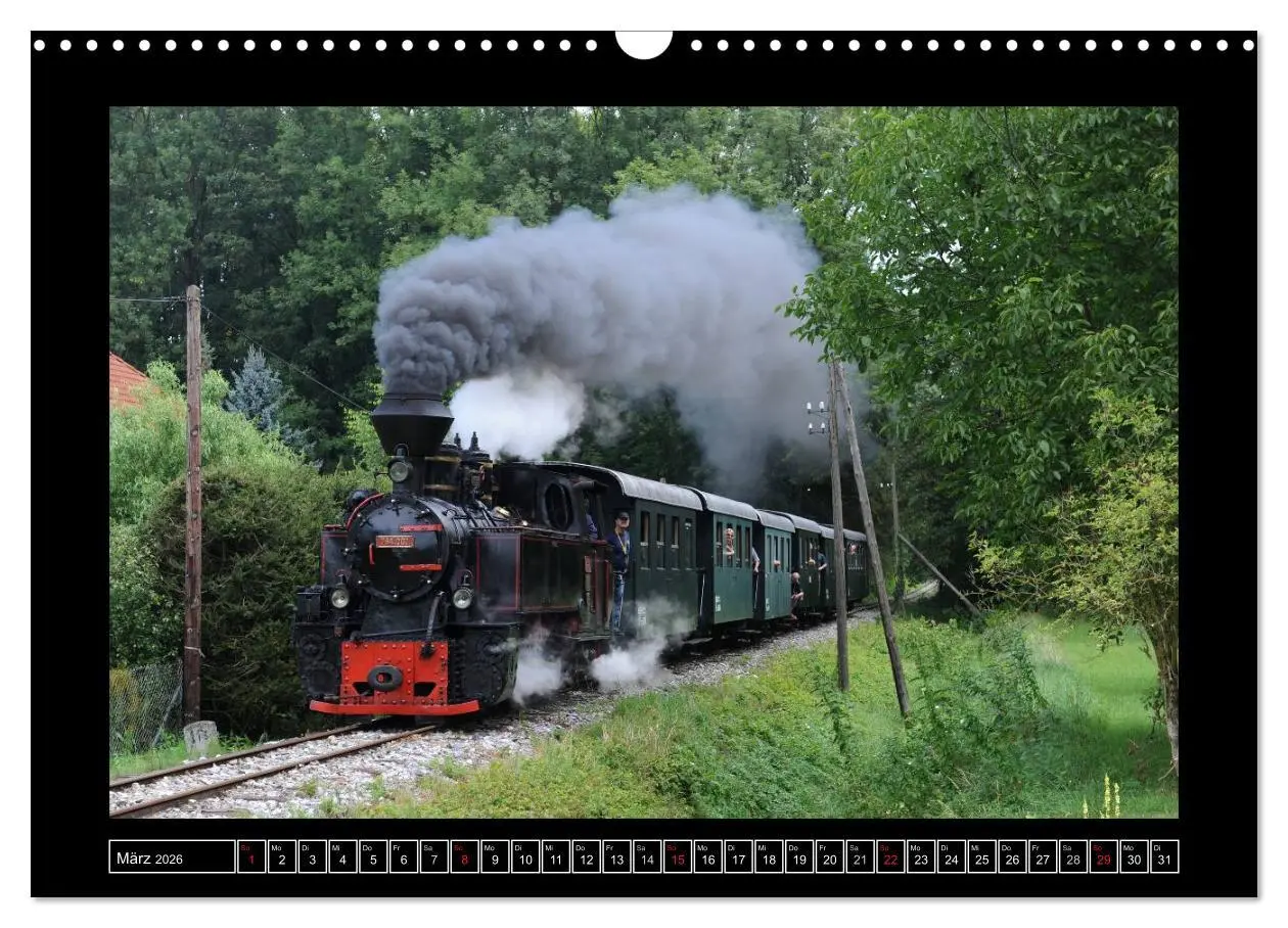 Bild: 9783516175288 | Eisenbahndampfromantik (Wandkalender 2026 DIN A3 quer), CALVENDO...