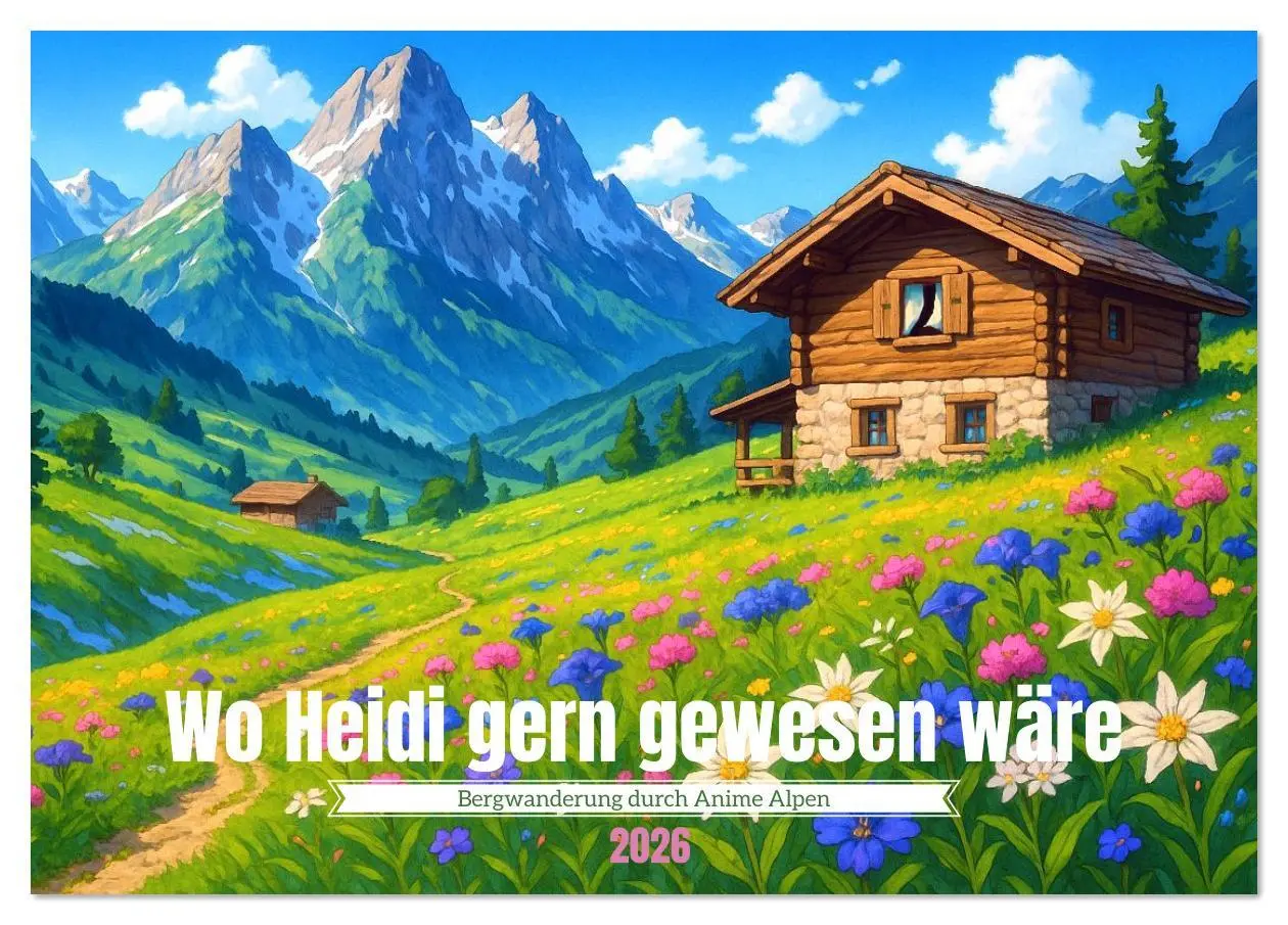 Cover: 9783516625288 | Wo Heidi gern gewesen wäre (Tischkalender 2026 DIN A5 quer),...