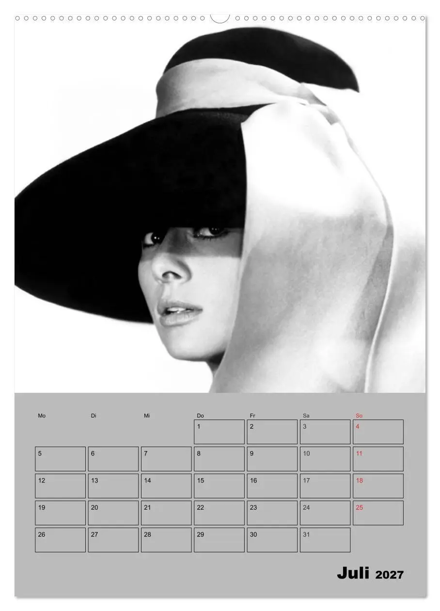 Bild: 9783569955288 | Hollywood-Diva. Audrey Hepburn (hochwertiger Premium Wandkalender...