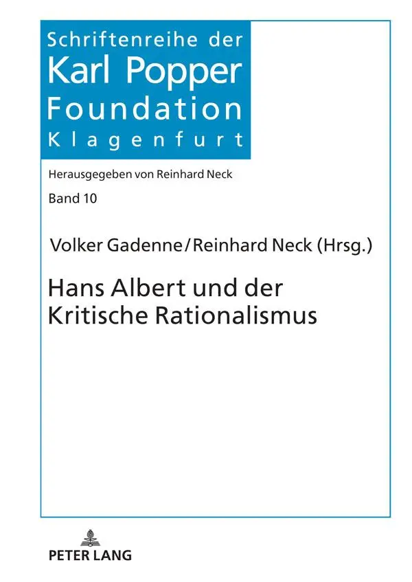 Cover: 9783631845288 | Hans Albert und der Kritische Rationalismus | Volker Gadenne (u. a.)