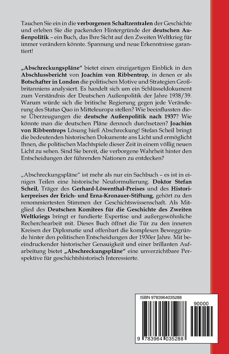 Rückseite: 9783964035288 | Abschreckungspläne | Stefan Scheil | Taschenbuch | 190 S. | Deutsch