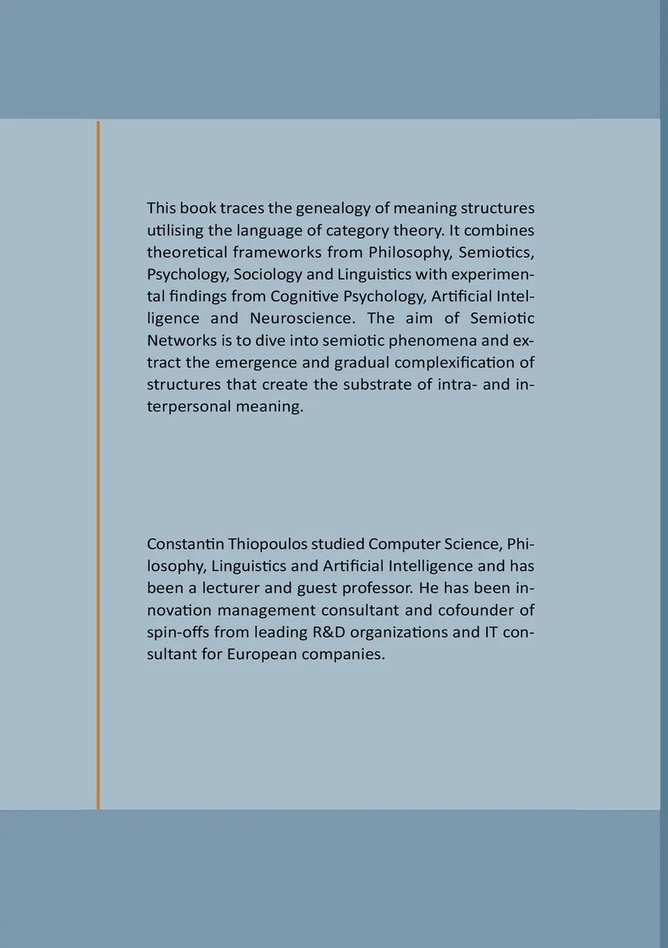 Rückseite: 9781471725388 | Semiotic Networks | Constantin Thiopoulos | Taschenbuch | Englisch