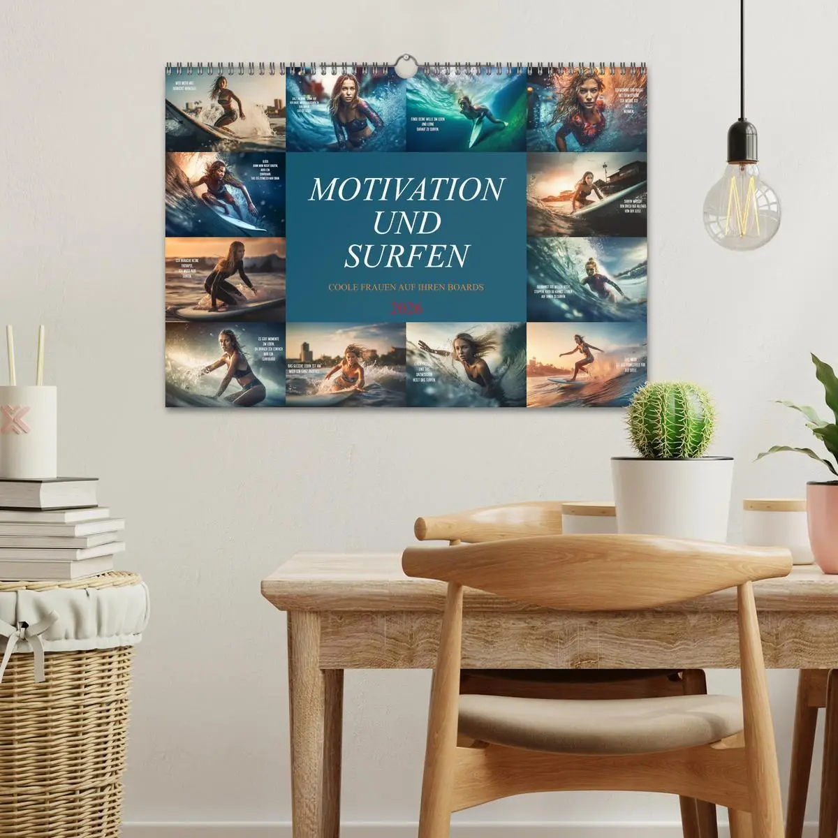 Bild: 9783457525388 | Motivation und Surfen (Wandkalender 2026 DIN A3 quer), CALVENDO...