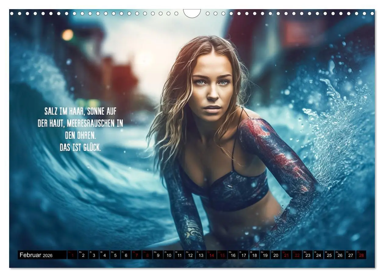 Bild: 9783457525388 | Motivation und Surfen (Wandkalender 2026 DIN A3 quer), CALVENDO...
