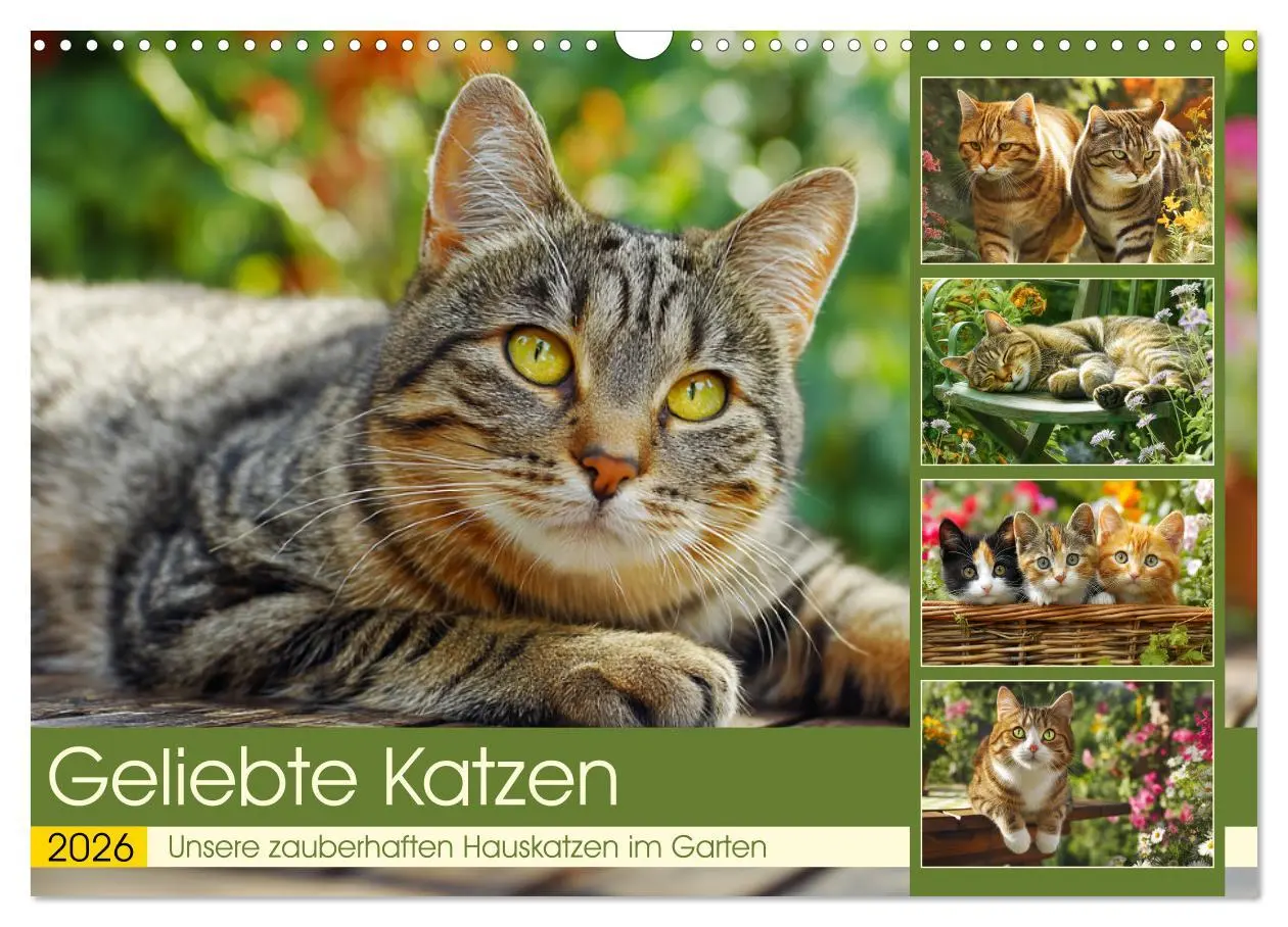 Cover: 9783516095388 | Geliebte Katzen. Unsere zauberhaften Hauskatzen im Garten...