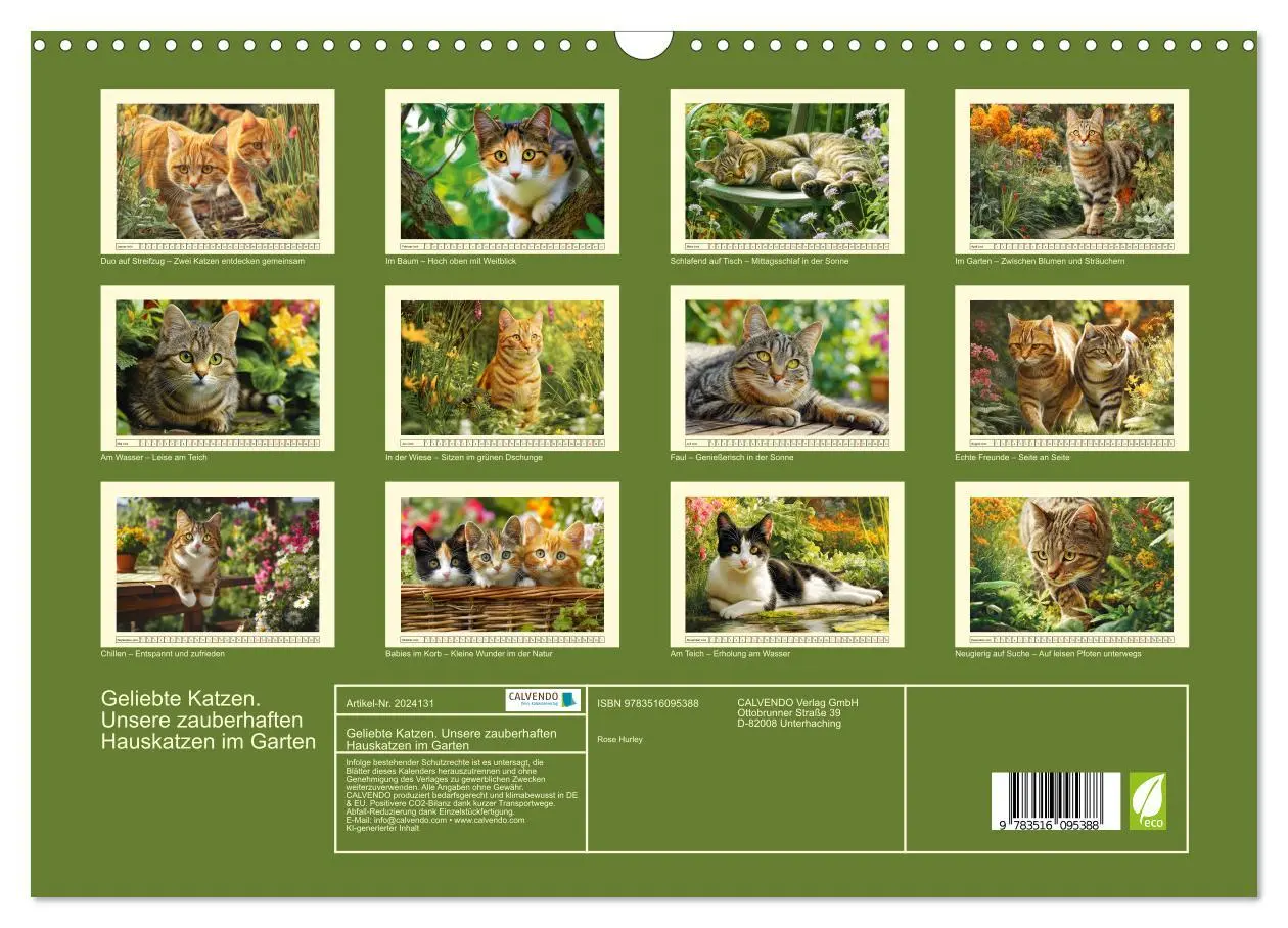 Bild: 9783516095388 | Geliebte Katzen. Unsere zauberhaften Hauskatzen im Garten...