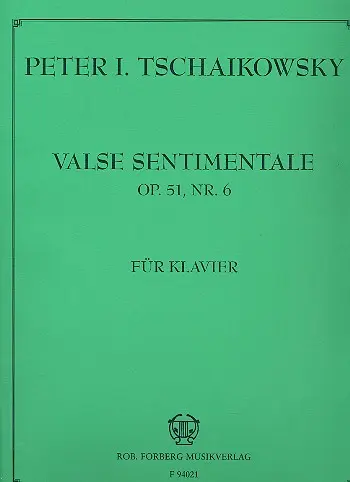 Cover: 9790206105388 | Valse sentimentale, Opus 51,6 | Pyotr Ilyich Tchaikovsky | Buch