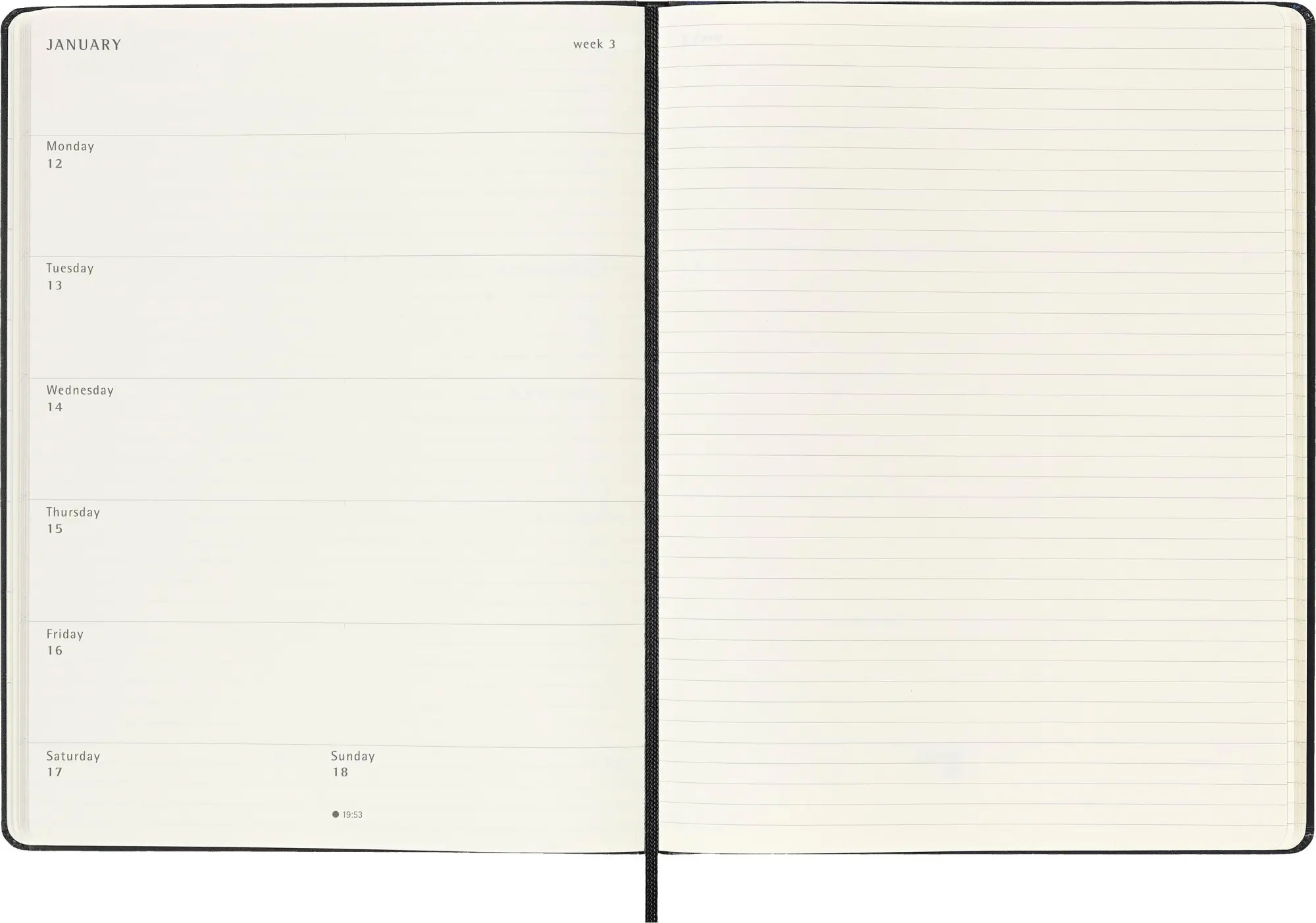 Bild: 8056999275488 | Moleskine 18 Monate Wochen Notizkalender 2025/2026, XL, 1 Wo = 1...