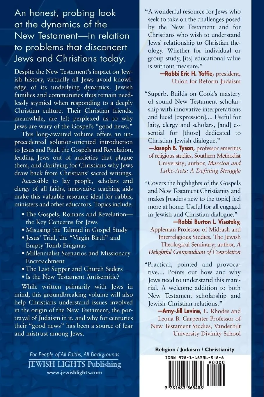 Rückseite: 9781683365488 | Modern Jews Engage the New Testament | Rabbi Michael J. Cook | Buch