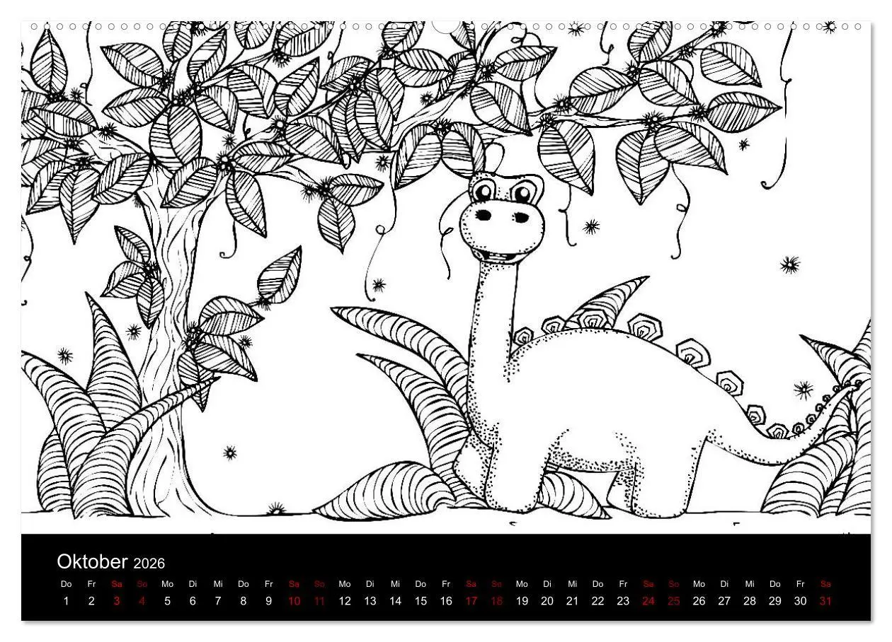 Bild: 9783457755488 | Bezaubernde Mini-Monster - Ein Ausmal-Kalender (hochwertiger...