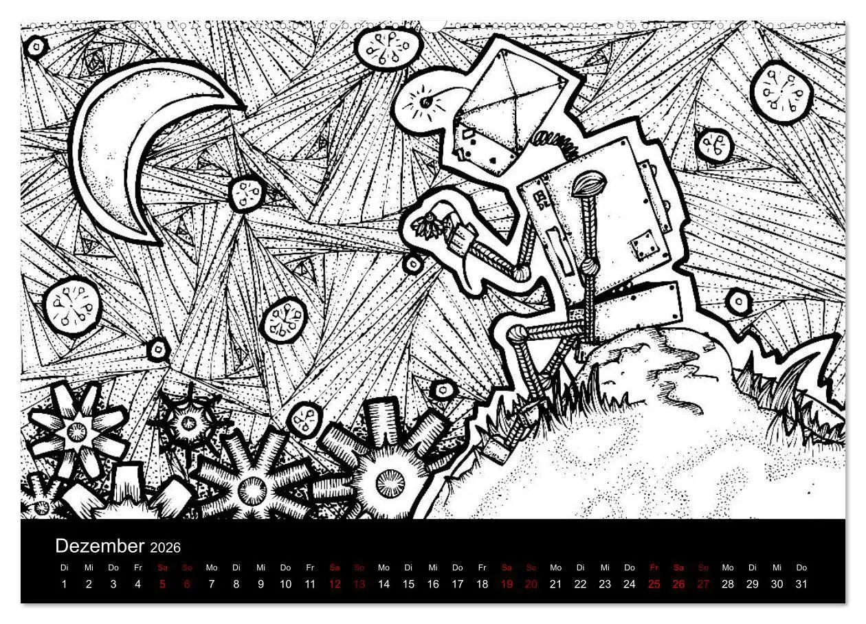 Bild: 9783457755488 | Bezaubernde Mini-Monster - Ein Ausmal-Kalender (hochwertiger...