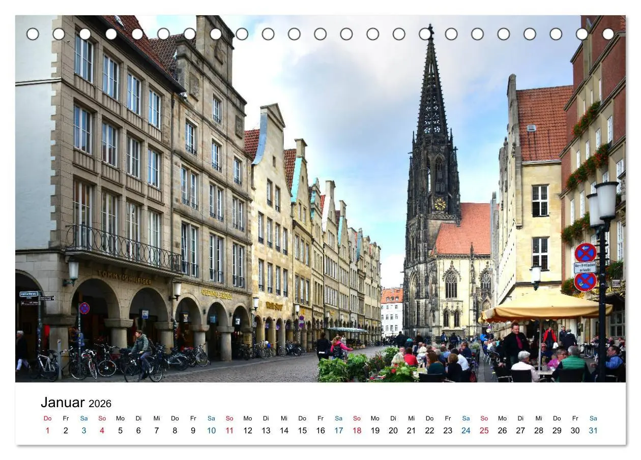 Bild: 9783457825488 | Münster - die liebenswerte Fahrradstadt (Tischkalender 2026 DIN A5...