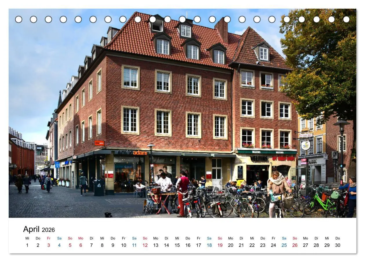 Bild: 9783457825488 | Münster - die liebenswerte Fahrradstadt (Tischkalender 2026 DIN A5...