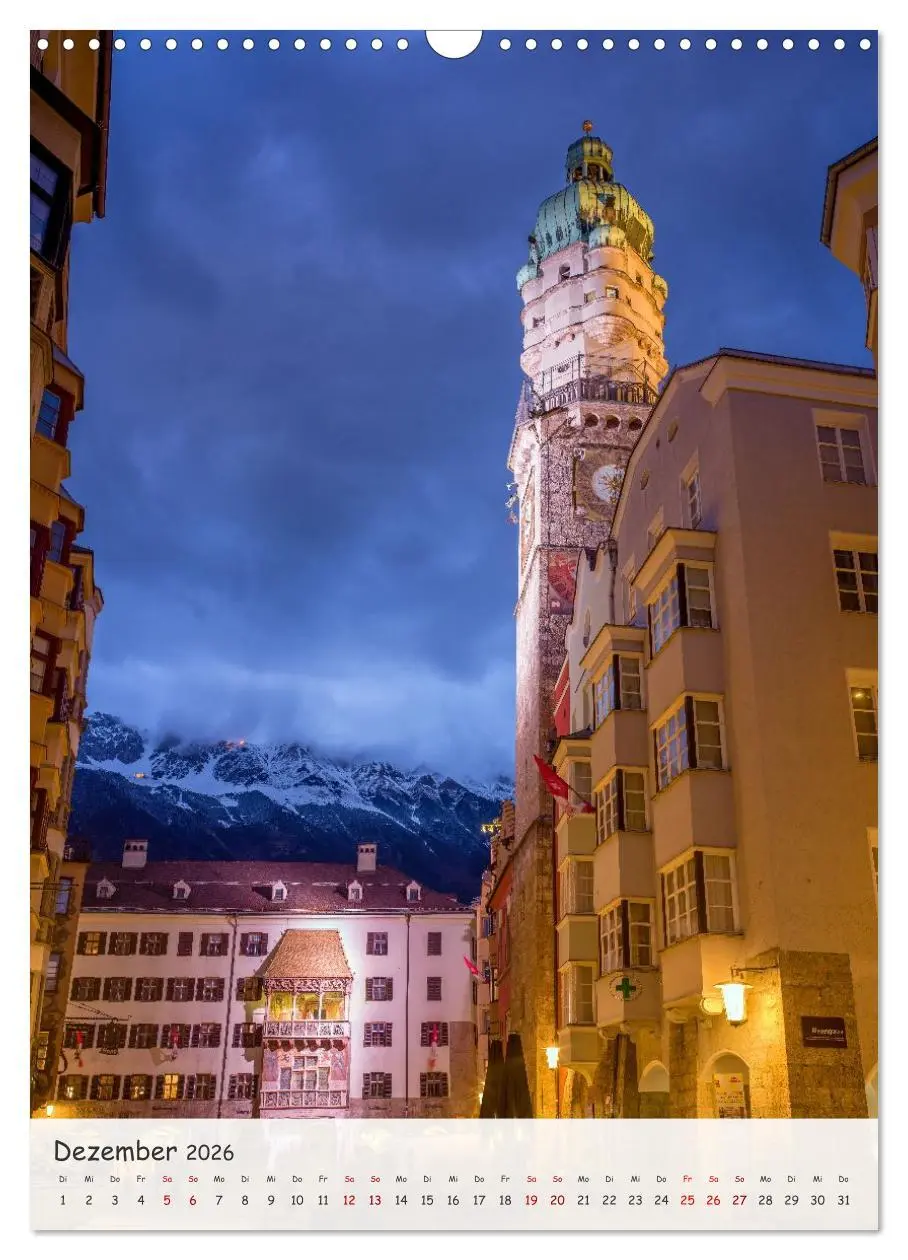 Bild: 9783516605488 | Innsbruck - Zwischen Gassen und Geschichte (Wandkalender 2026 DIN...