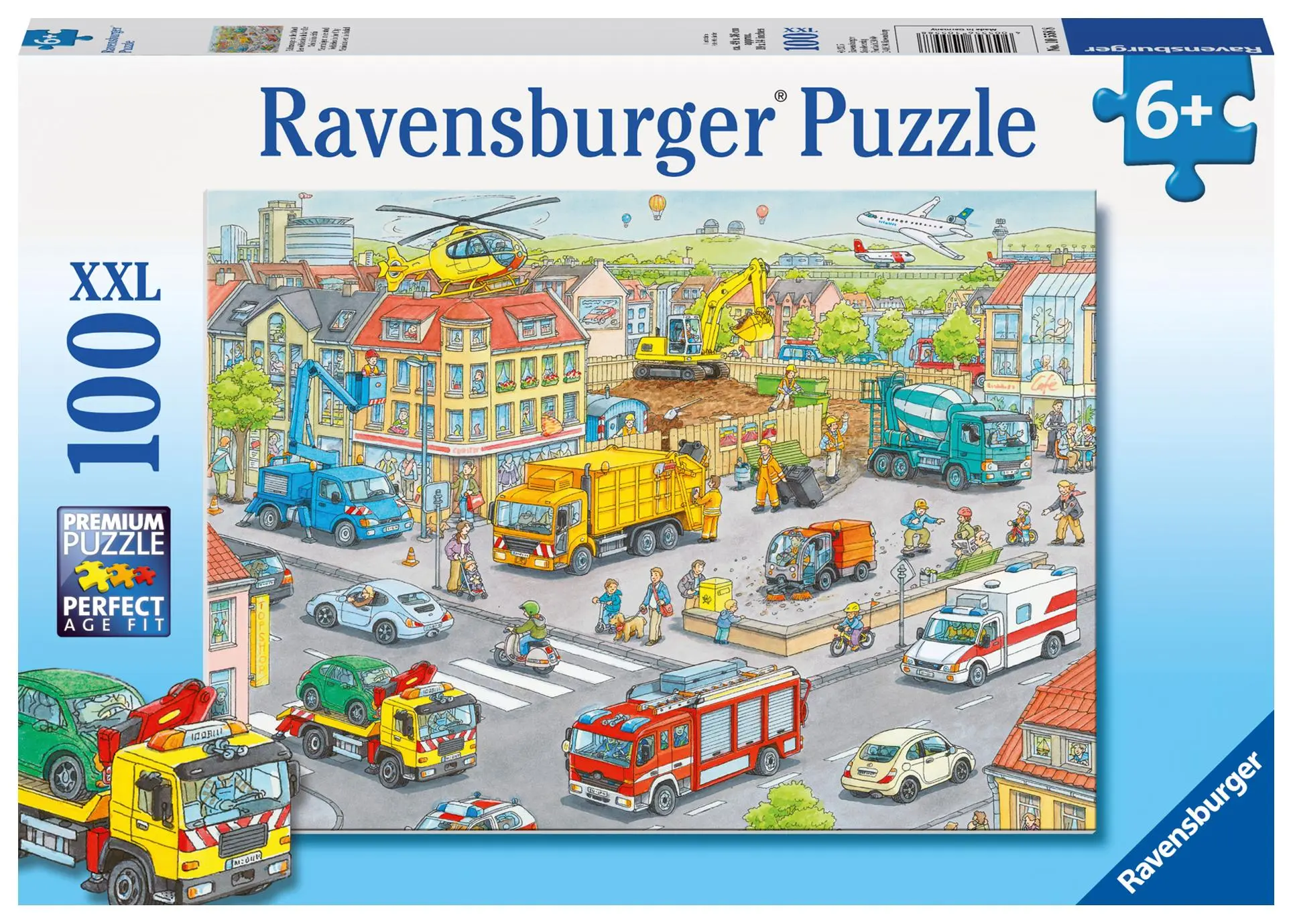 Cover: 4005556105588 | Fahrzeuge in der Stadt Puzzleteile: 100 | Spiel | Kinderpuzzle | 10558