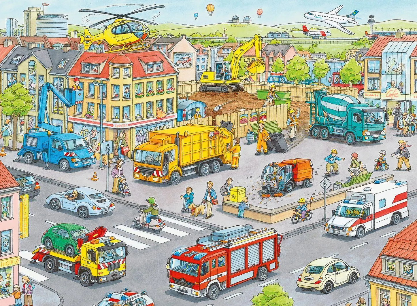 Bild: 4005556105588 | Fahrzeuge in der Stadt Puzzleteile: 100 | Spiel | Kinderpuzzle | 10558