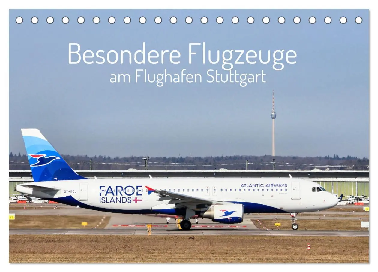 Cover: 9783457295588 | Besondere Flugzeuge am Flughafen Stuttgart (Tischkalender 2026 DIN...