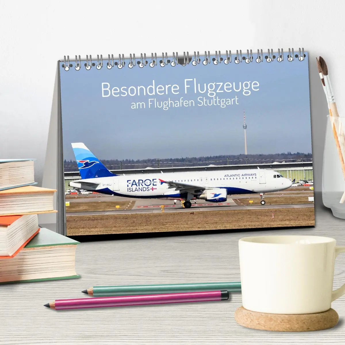 Bild: 9783457295588 | Besondere Flugzeuge am Flughafen Stuttgart (Tischkalender 2026 DIN...