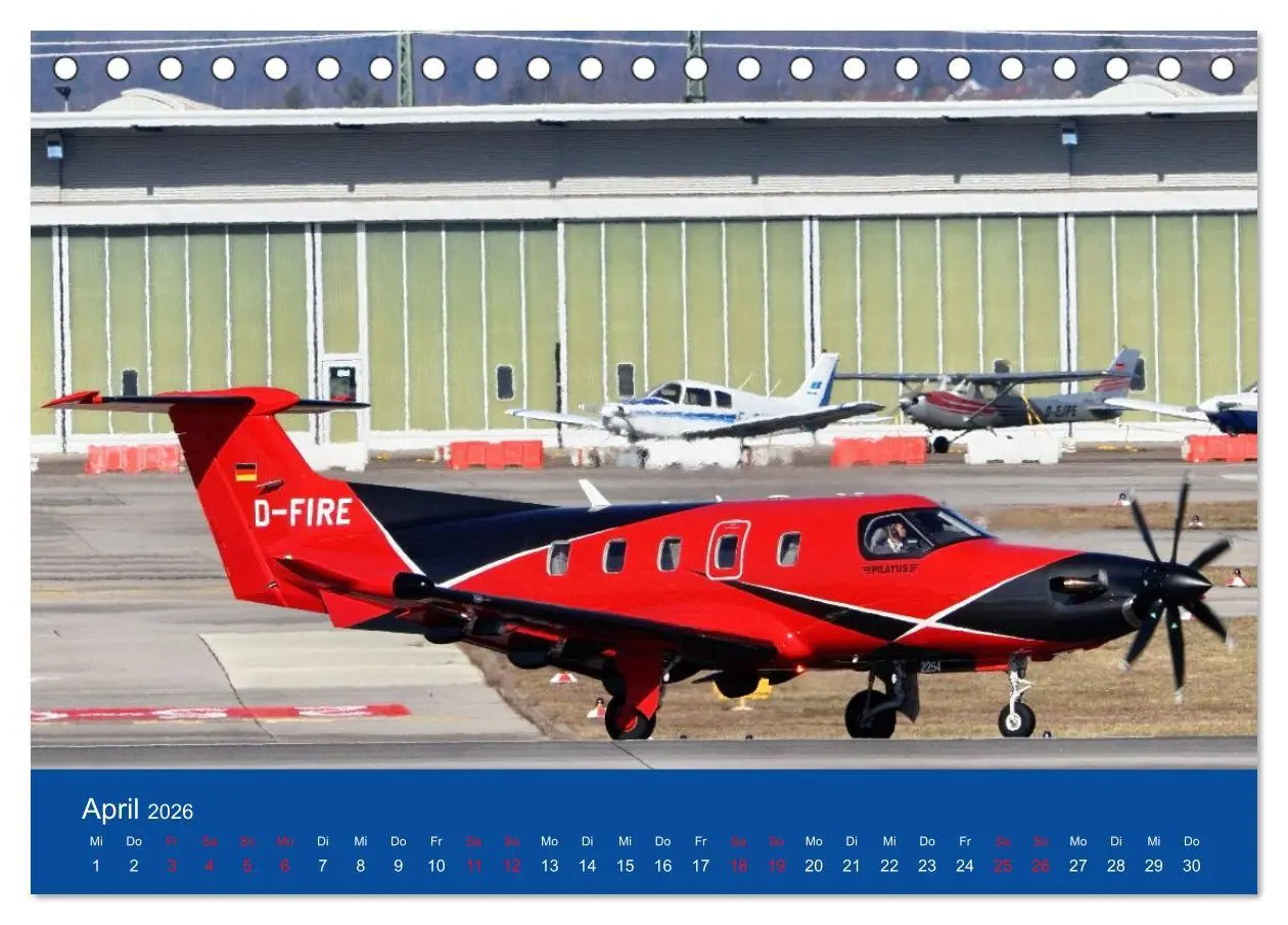 Bild: 9783457295588 | Besondere Flugzeuge am Flughafen Stuttgart (Tischkalender 2026 DIN...