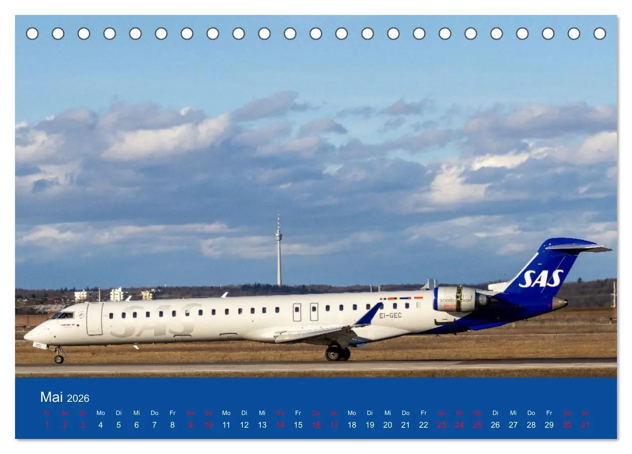 Bild: 9783457295588 | Besondere Flugzeuge am Flughafen Stuttgart (Tischkalender 2026 DIN...