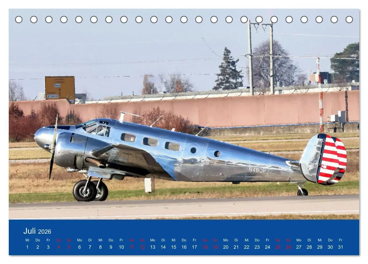 Bild: 9783457295588 | Besondere Flugzeuge am Flughafen Stuttgart (Tischkalender 2026 DIN...