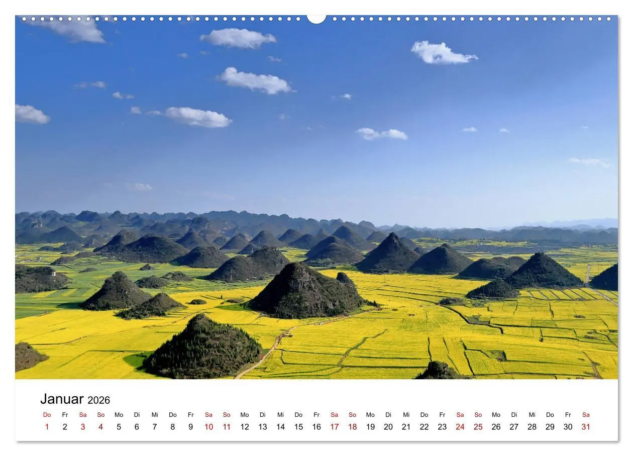 Bild: 9783457745588 | Wildes China (Wandkalender 2026 DIN A2 quer), CALVENDO Monatskalender