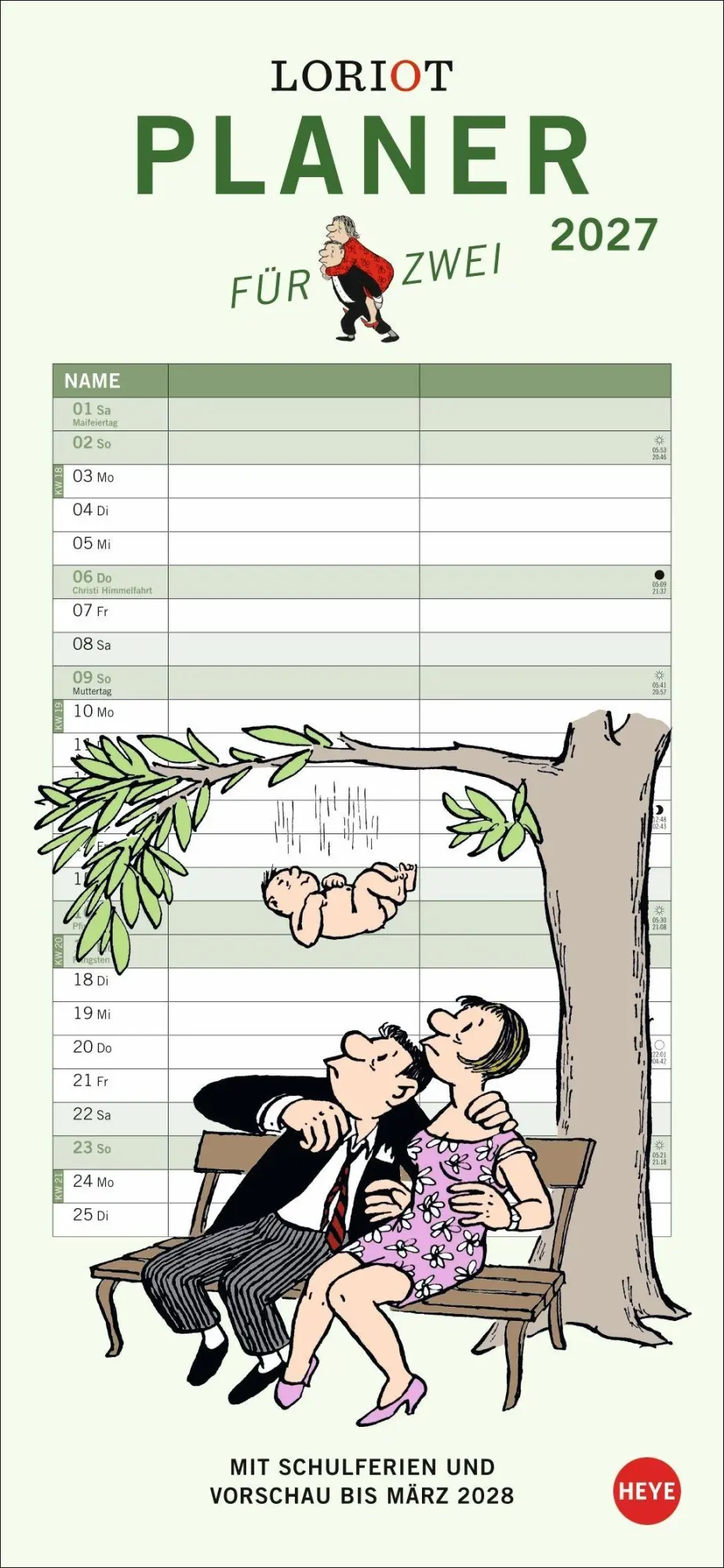 Cover: 9783756415588 | Loriot Planer für zwei 2027 | Loriot | Kalender | Spiralbindung | 2027