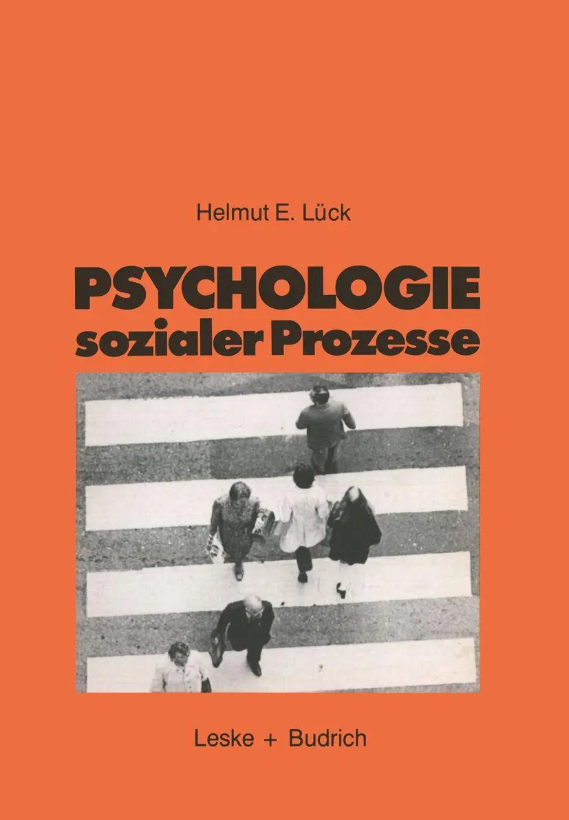 Cover: 9783810005588 | Psychologie sozialer Prozesse | Helmut Lück | Taschenbuch | 230 S.
