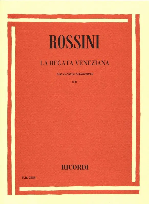Cover: 9790041825588 | La Regata Veneziana | Soprano/Tenore | Gioachino Rossini | Buch | 1984