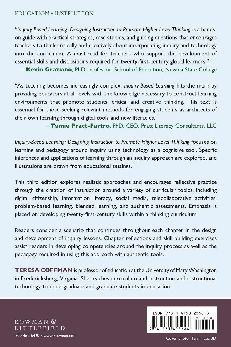 Rückseite: 9781475825688 | Inquiry-Based Learning | Teresa Coffman | Taschenbuch | Englisch