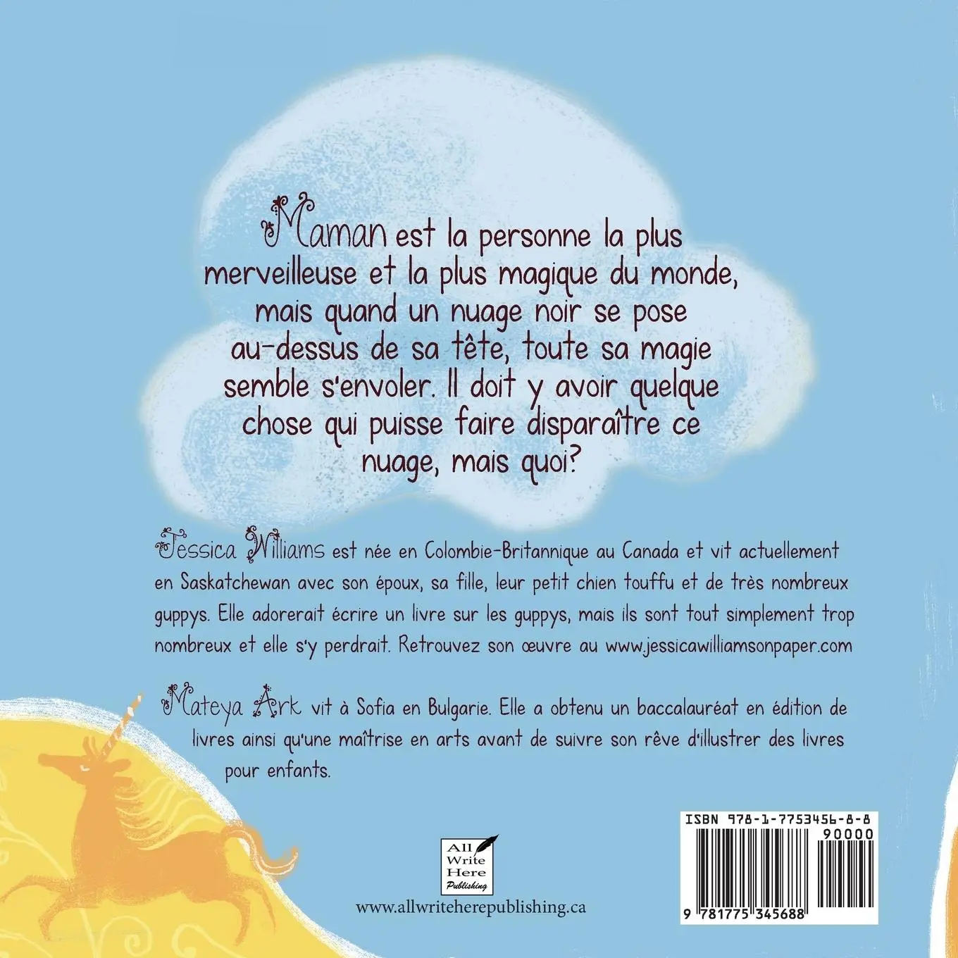 Rückseite: 9781775345688 | Le Nuage de Maman | Jessica Williams | Taschenbuch | Französisch