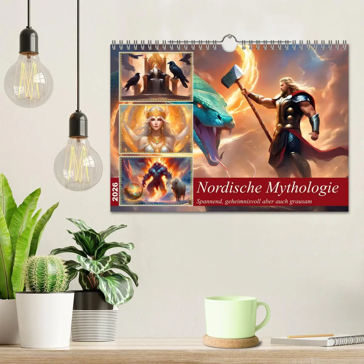 Bild: 9783457285688 | Nordische Mythen (Wandkalender 2026 DIN A4 quer), CALVENDO...
