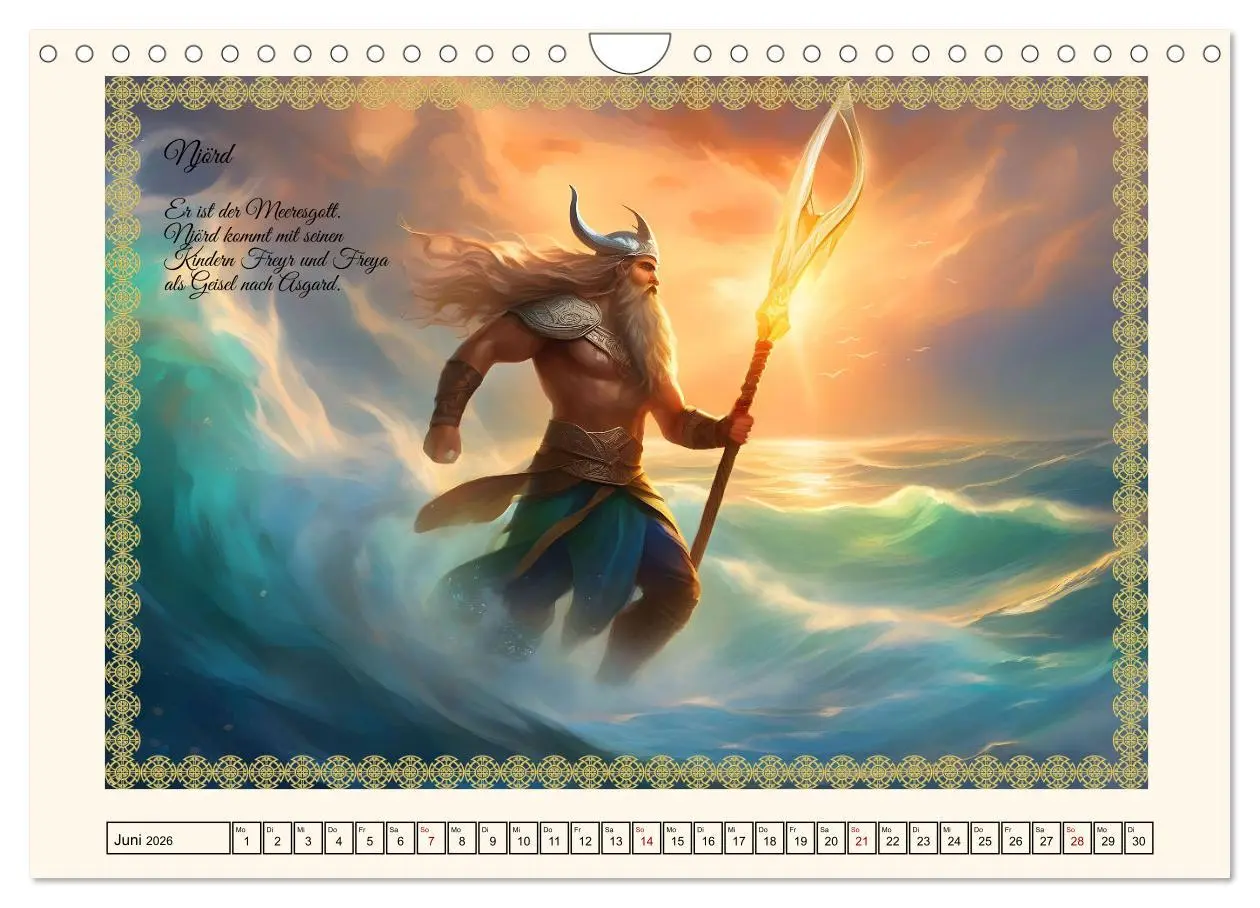 Bild: 9783457285688 | Nordische Mythen (Wandkalender 2026 DIN A4 quer), CALVENDO...
