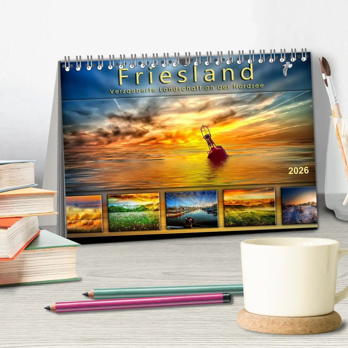 Bild: 9783516205688 | Friesland, verzauberte Landschaft an der Nordsee (Tischkalender...