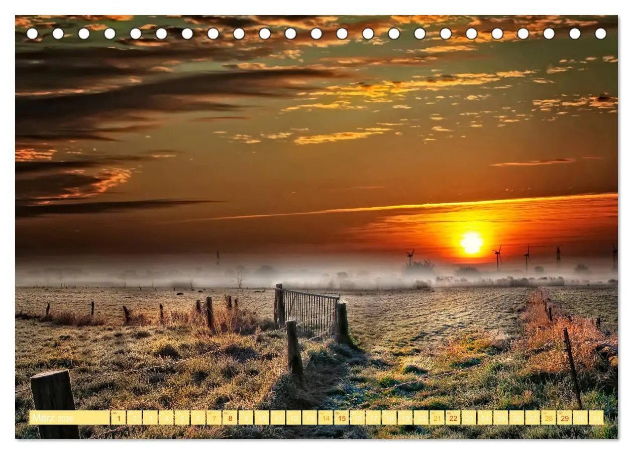 Bild: 9783516205688 | Friesland, verzauberte Landschaft an der Nordsee (Tischkalender...