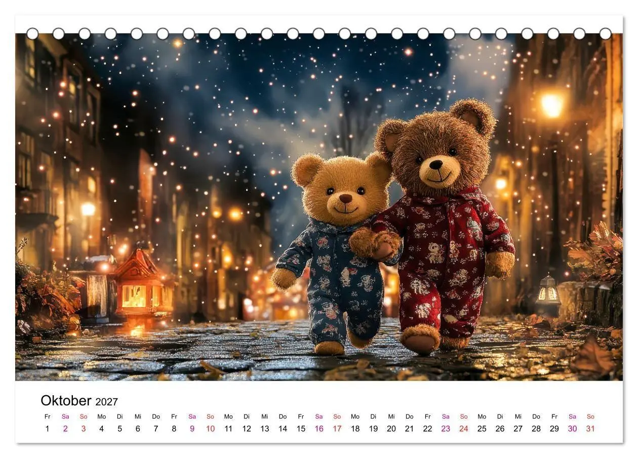 Bild: 9783516825688 | Teddys Welt - Bärenstark durchs Jahr (Tischkalender 2027 DIN A5...