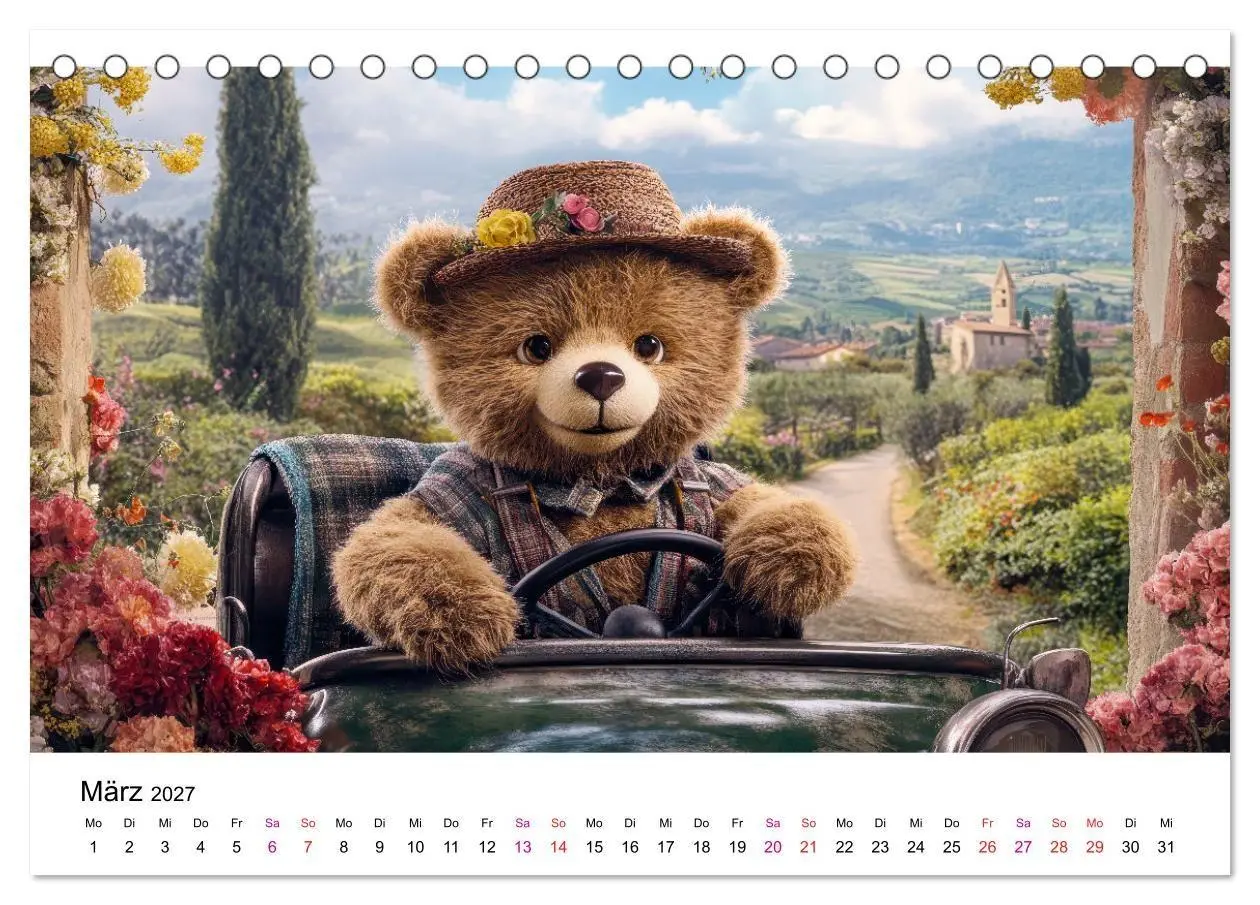 Bild: 9783516825688 | Teddys Welt - Bärenstark durchs Jahr (Tischkalender 2027 DIN A5...
