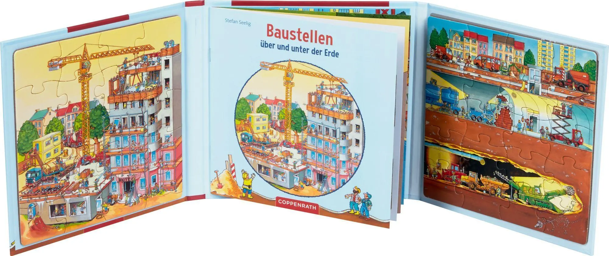 Bild: 9783649655688 | Magnet-Puzzlebuch: Baustellen über und unter der Erde | Stefan Seelig
