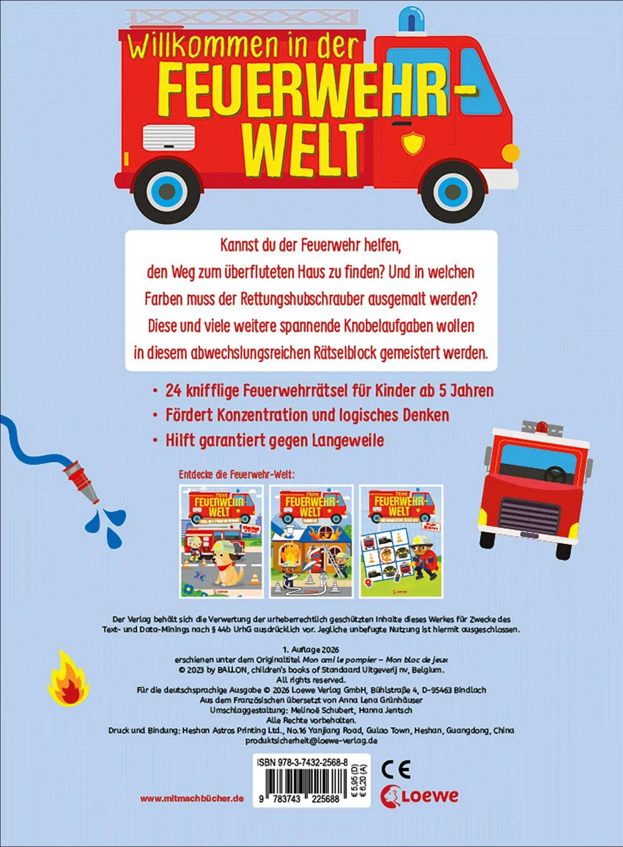 Bild: 9783743225688 | Meine Feuerwehr-Welt - Rätselblock | Anna Lena Grünhäuser | Buch