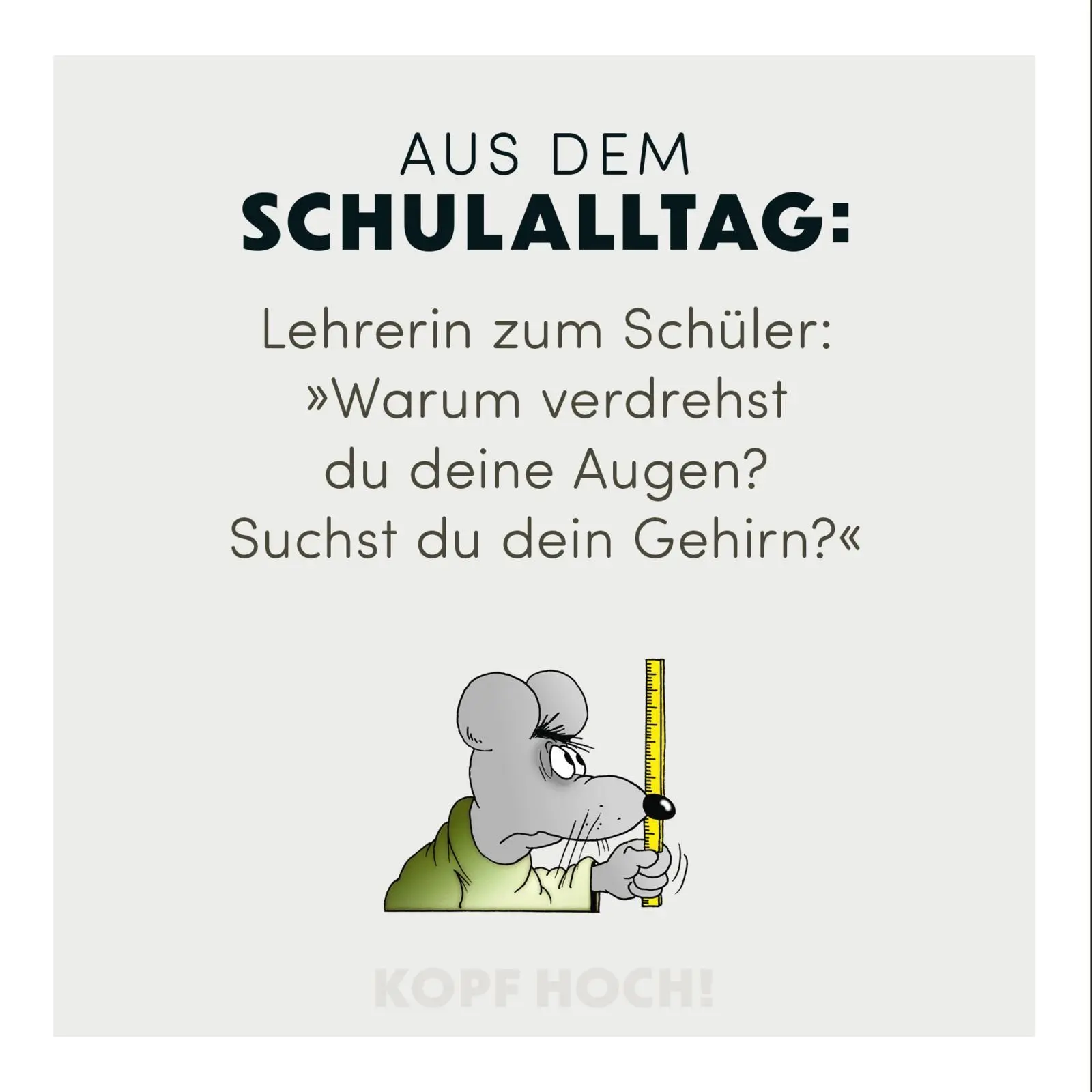 Bild: 9783830345688 | Uli Stein: Freizeit &amp; Beruf: Kopf hoch! Schwarzer Humor für die Schule