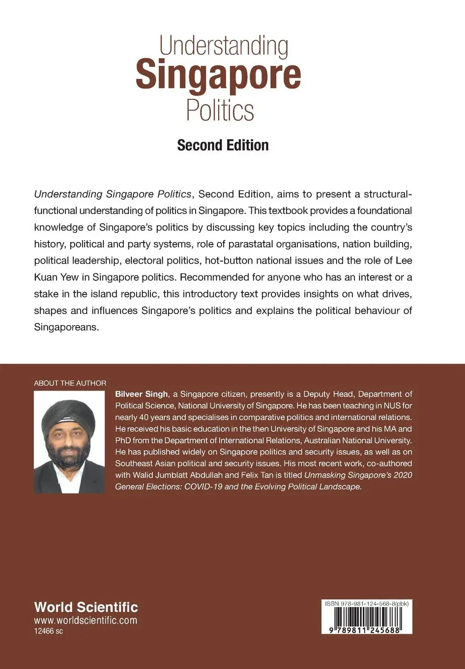 Rückseite: 9789811245688 | UNDERSTAND SG POLITICS (2ND ED) | Bilveer Singh | Taschenbuch | 2021