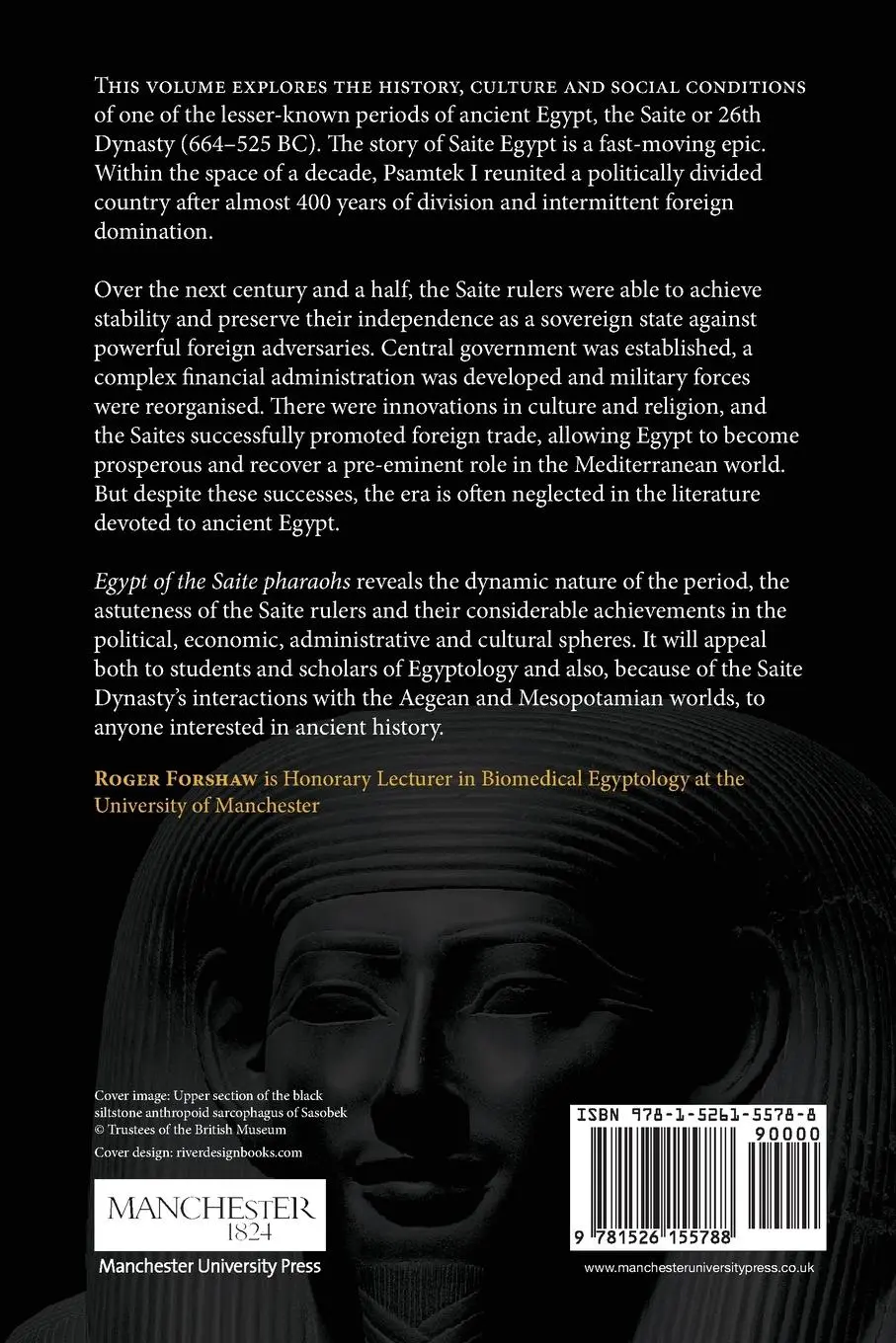 Rückseite: 9781526155788 | Egypt of the Saite pharaohs, 664-525 BC | Roger Forshaw | Taschenbuch