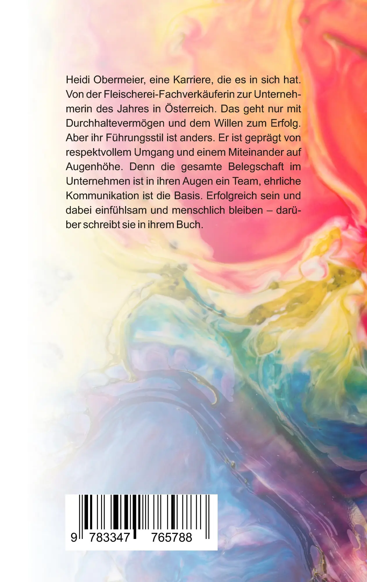 Rückseite: 9783347765788 | Schau immer nach vorne! | Heidi Obermeier | Taschenbuch | 244 S.